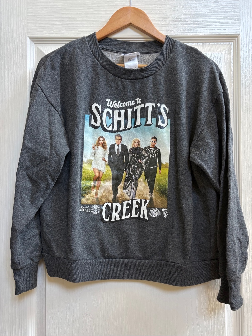 Schitt's Creek Graphic Crewneck Sweatshirt - Charcoal, Sz M
